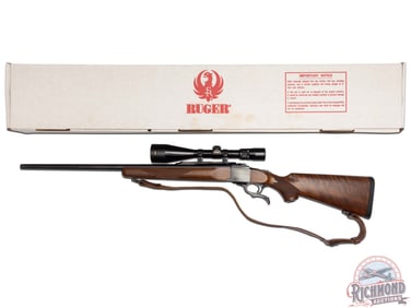 Ruger No. 1 Falling Block .300 WBY Magnum Single Shot Rifle w/ Nikon Scope
