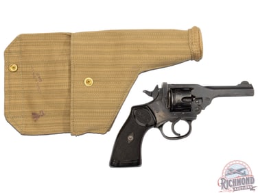 Webley & Scott Mark IV .32 S&W Top Break Revolver BSA Stamped w/ Holster