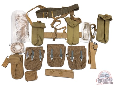 Assorted Lot of Military German & British Belts and Pouches