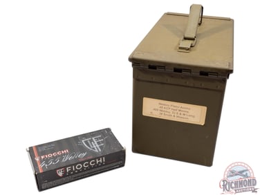 449 Rounds 455 Webley .455 MK II 262 Grain LRN GZN - Most Fiocchi in Ammo Can