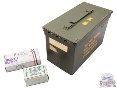 340 Rounds .303 British Ammunition Sellier & Bellot and Hanson Brand in Ammo Can