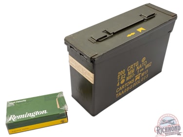 249 Rounds .38 S&W Ammunition 145 & 145 Grain, Two Speed Loaders & Ammo Can