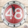 48 "Forty Eight" 15" Double Bubble Advertising Products Clock