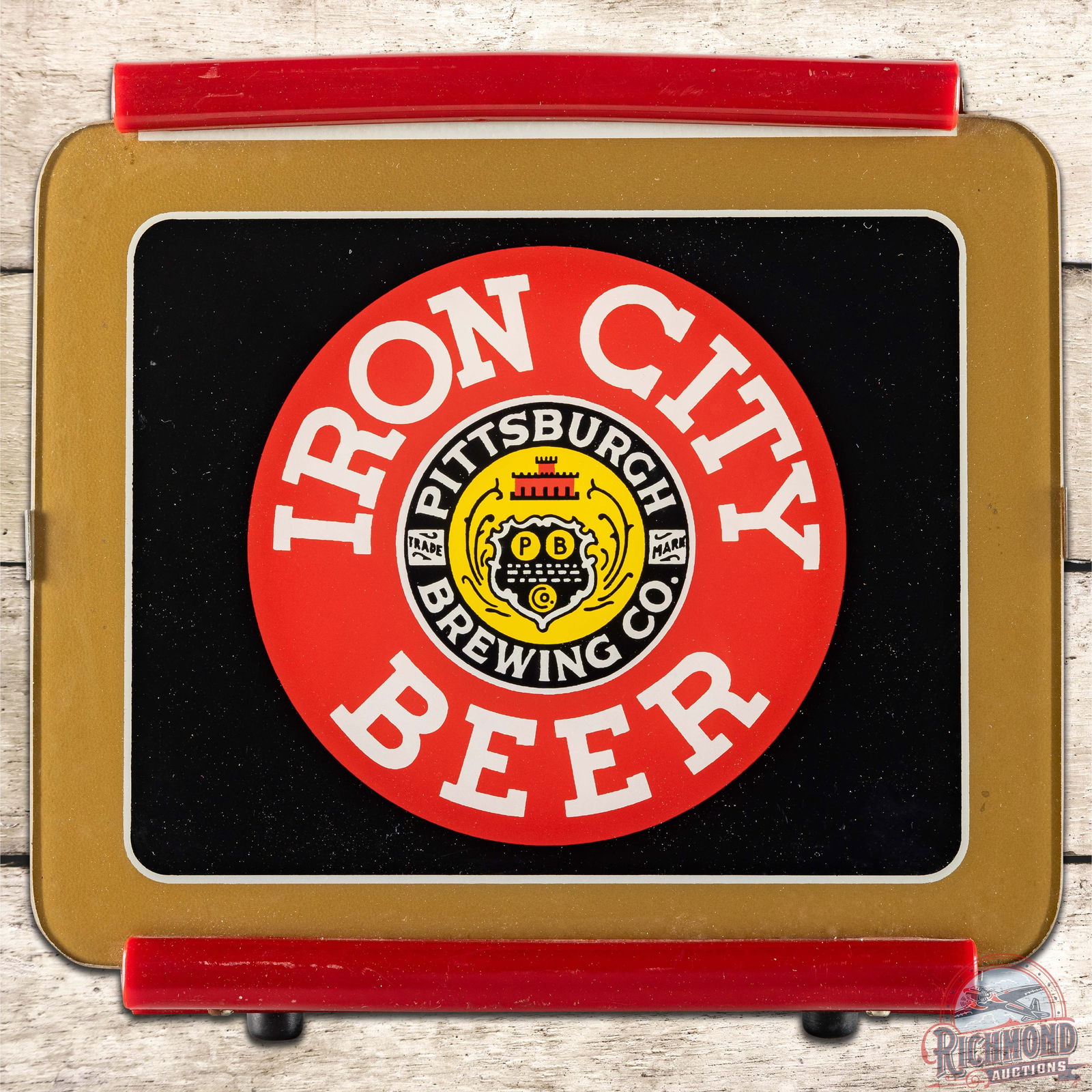 Iron City Beer Pittsburgh Brewing Co. "Since 1861" Lighted Countertop Advertising Sign (1 of 4)