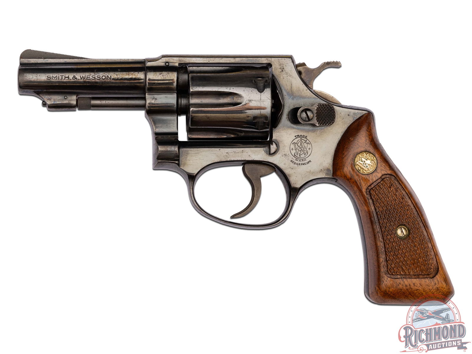Smith & Wesson Model 31-1 .32 S&W Long 3" Double Action Revolver: Manufactured in 1972. This J frame double action revolver features a 3" barrel with ramp blade front sight and rear integrated notch sight. Blued finish with a 6-round fluted swing-out cylinder. Fitte