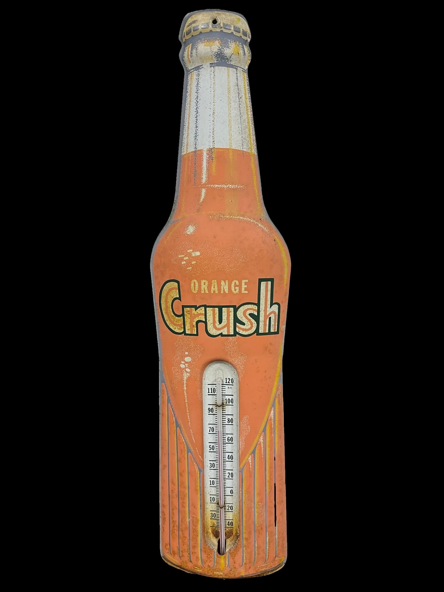 Orange Crush Tin Metal Soda Thermometer (1 of 2)