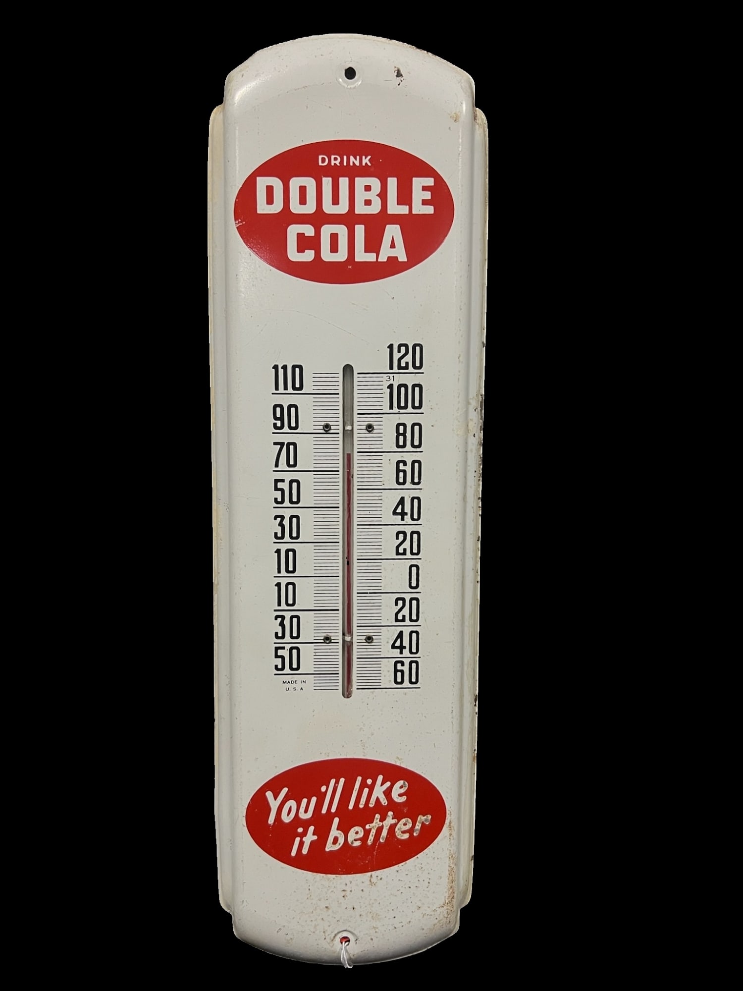 Drink Double Cola Tin Metal Soda Thermometer (1 of 2)
