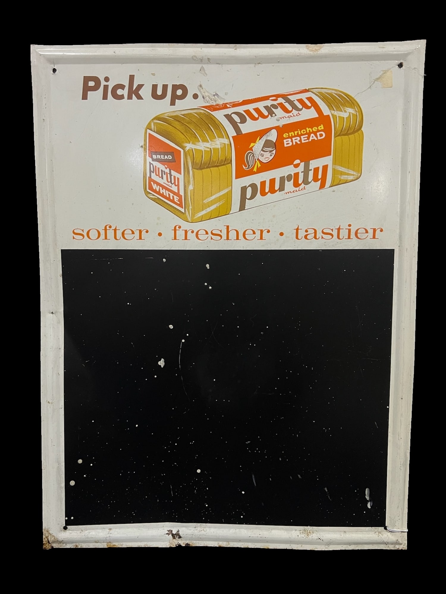 Purity Enriched Bread Tin Metal Sign. (1 of 2)
