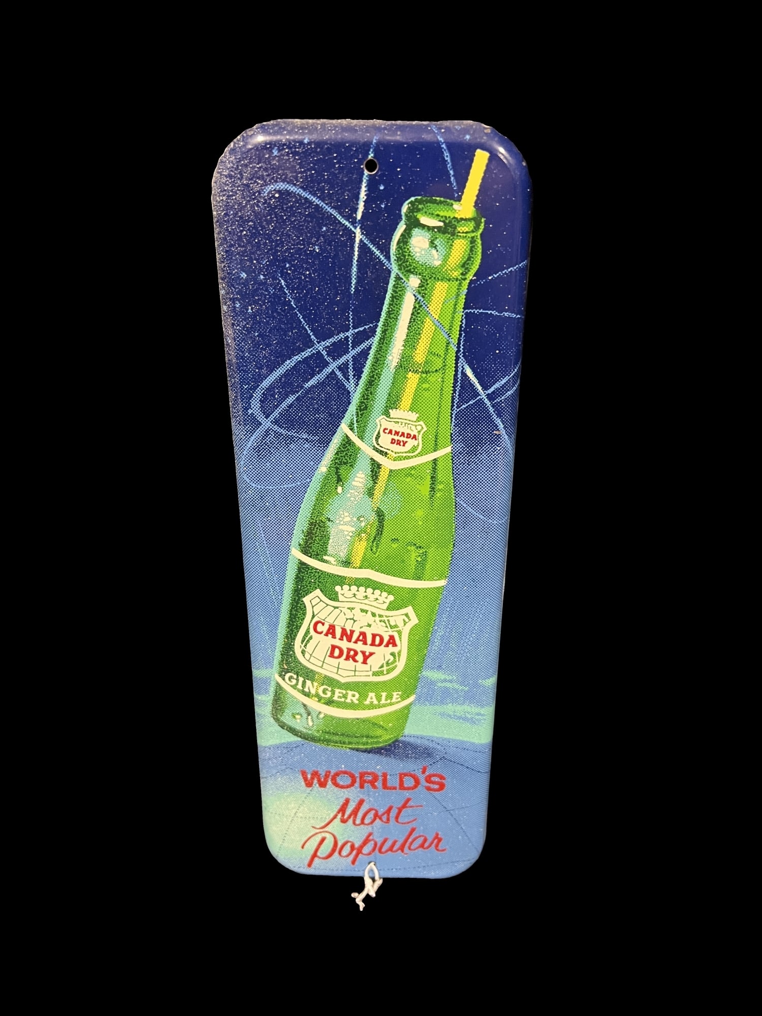 Canada Dry Ginger Ale Tin Metal Door Push Soda Sign (1 of 2)