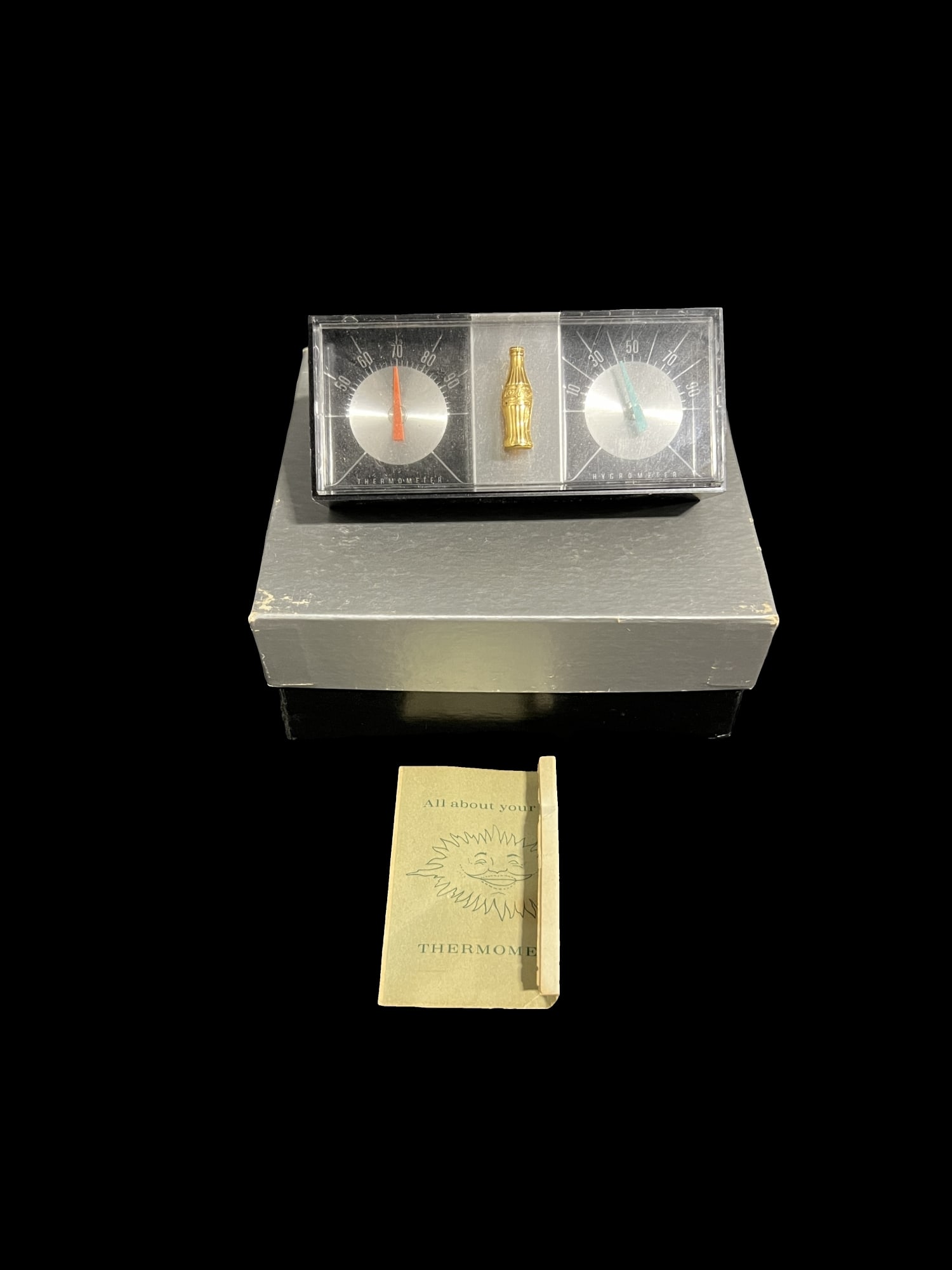 Coca Cola Coke Thermometer Hygrometer Desktop Display (1 of 1)
