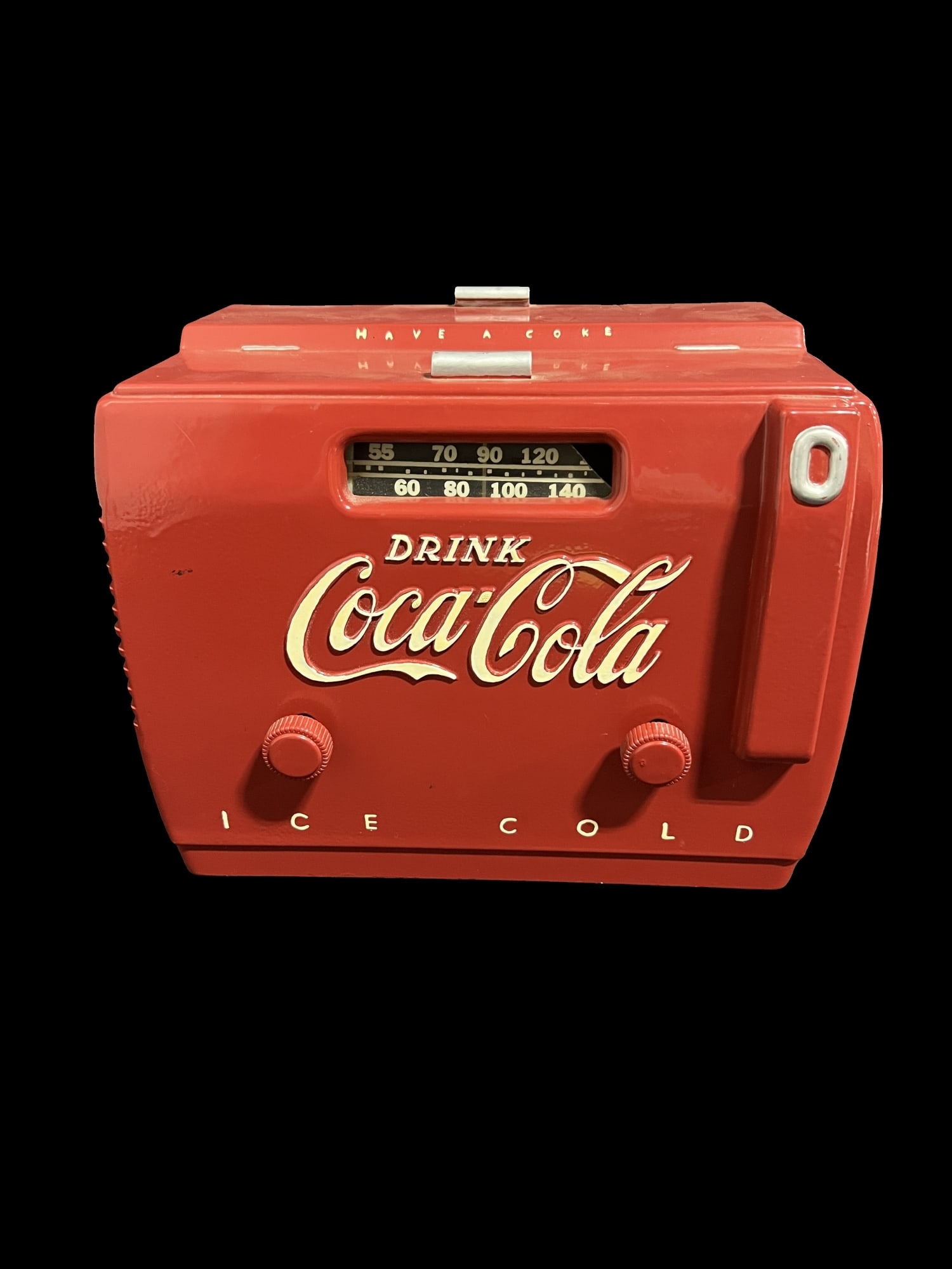 Coca Cola Coke Soda Ice Cold Radio: Worked once tubes warmed up.