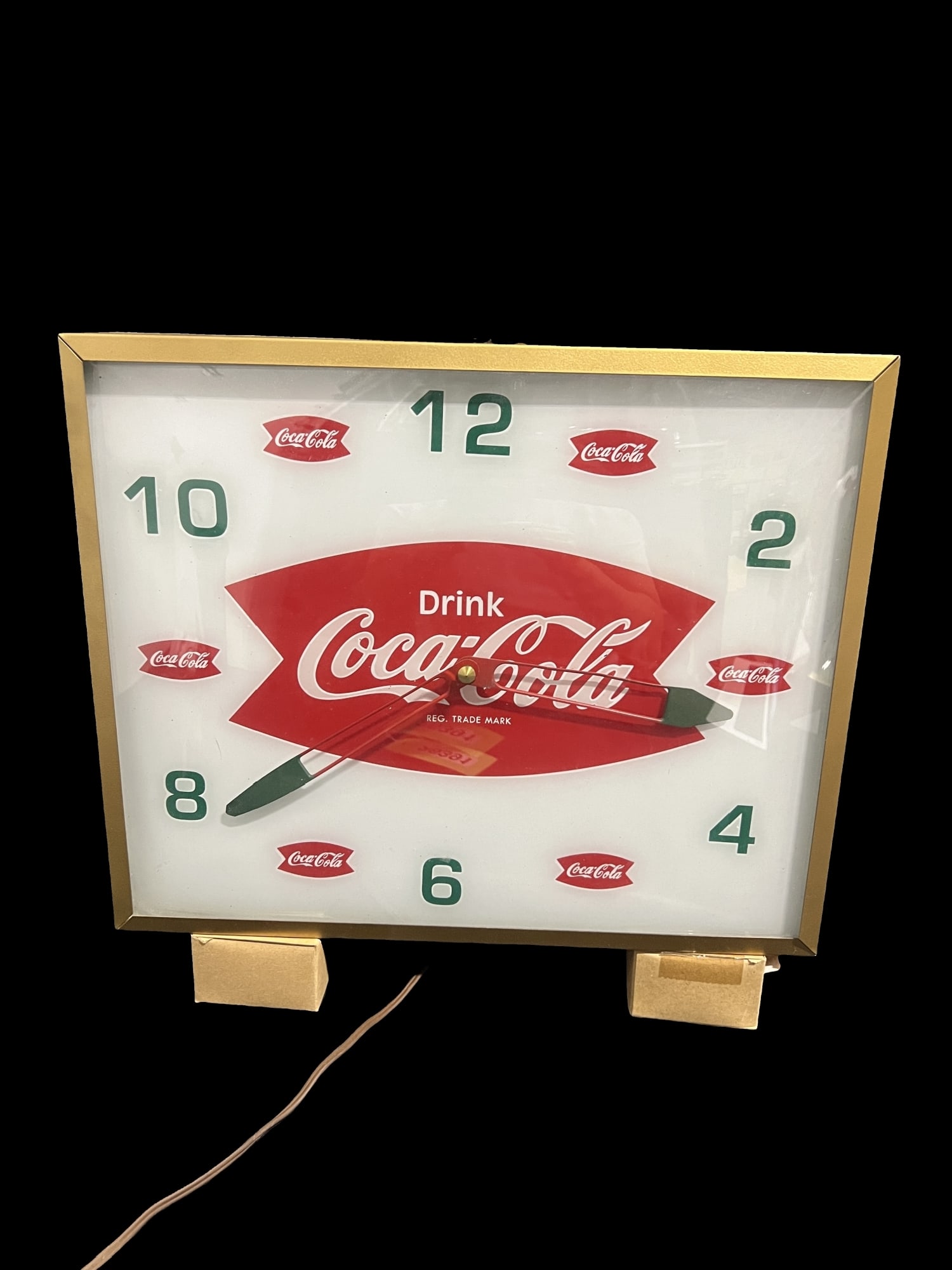 Coca Cola Coke Lighted Soda Clock (1 of 3)