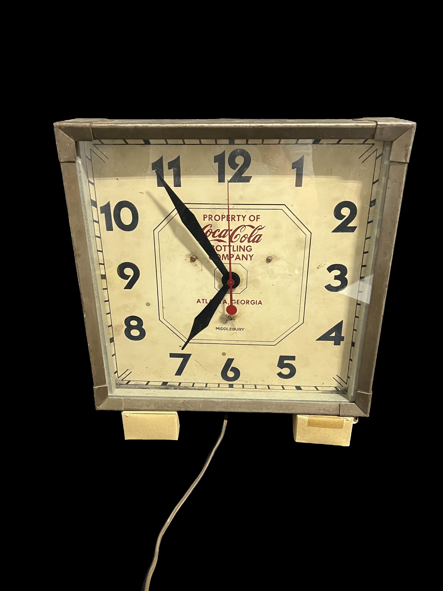 Coca Cola Coke Bottling Company Atlanta, Ga Clock (1 of 2)
