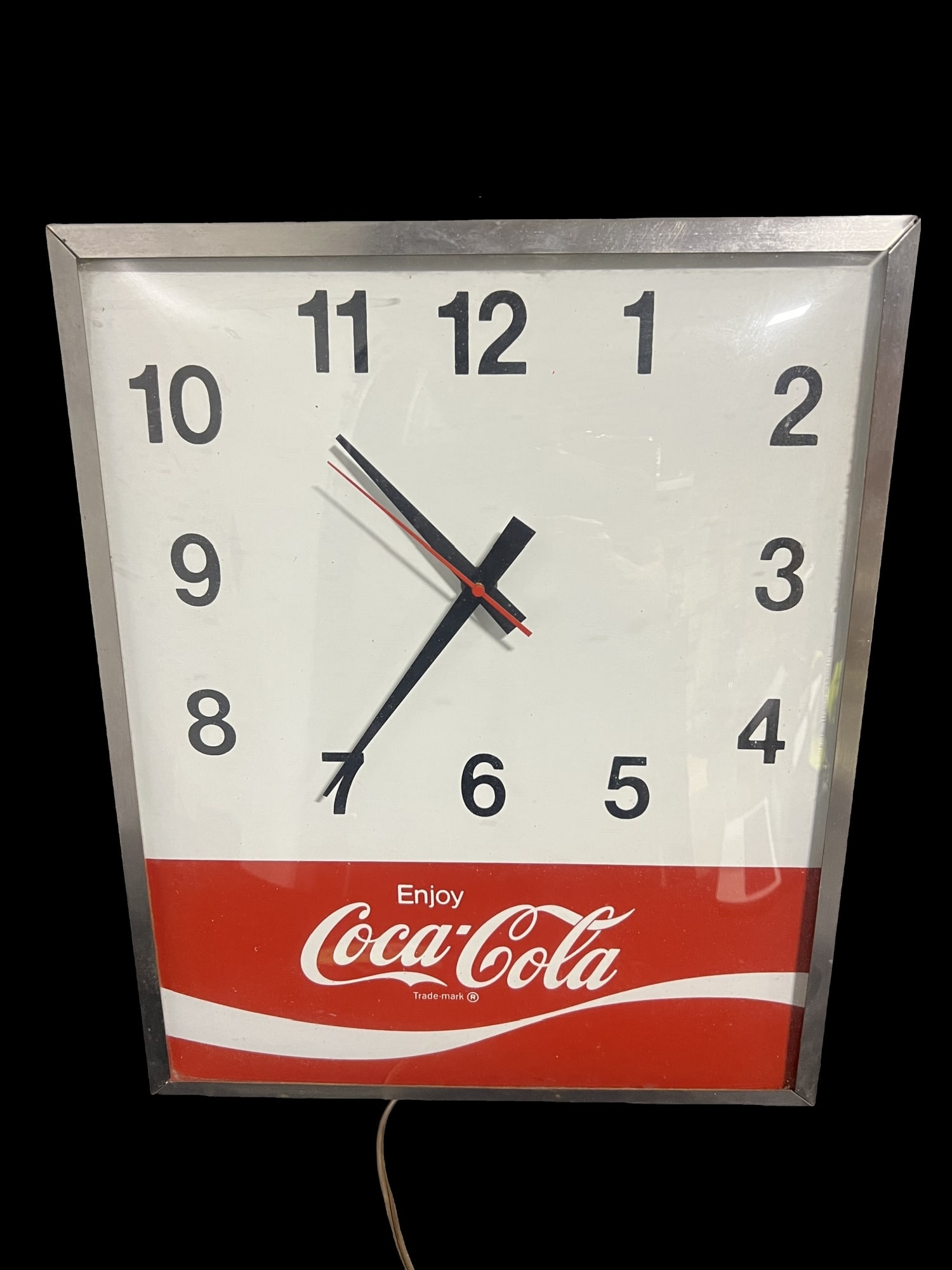 Coca Cola Coke Light Up Soda Clock (1 of 2)