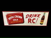 Royal Crown Drink RC Cola Tin Metal Soda Sign