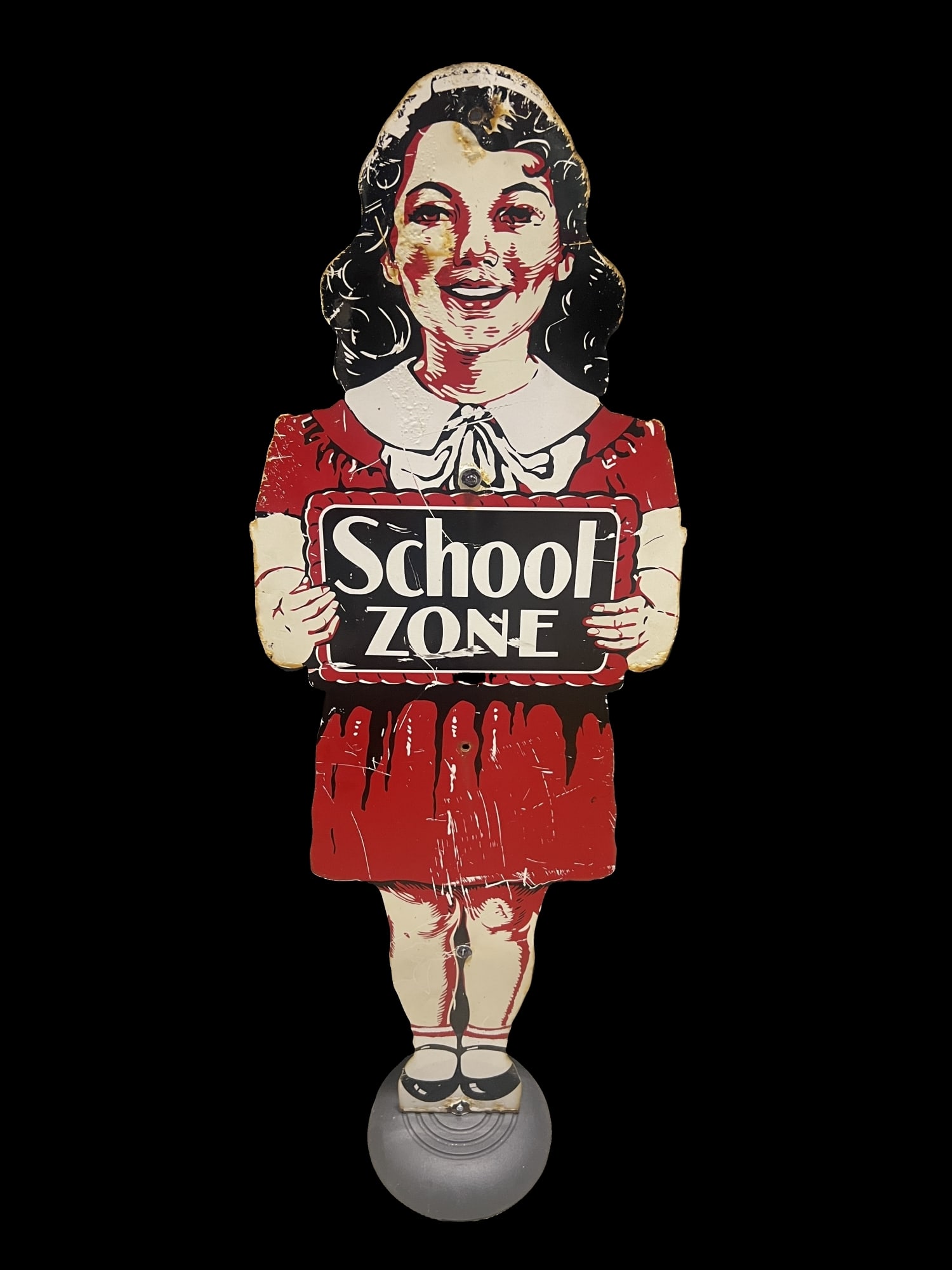 School Zone SST Curb Sign (1 of 2)