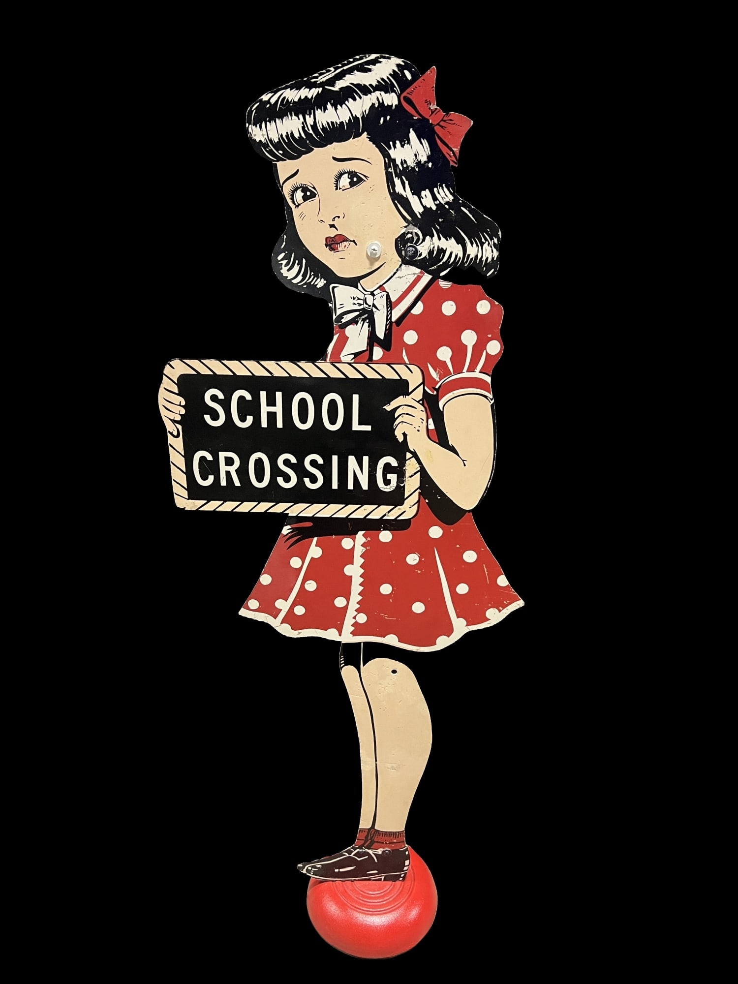School Crossing Metal Curb Sign (1 of 2)