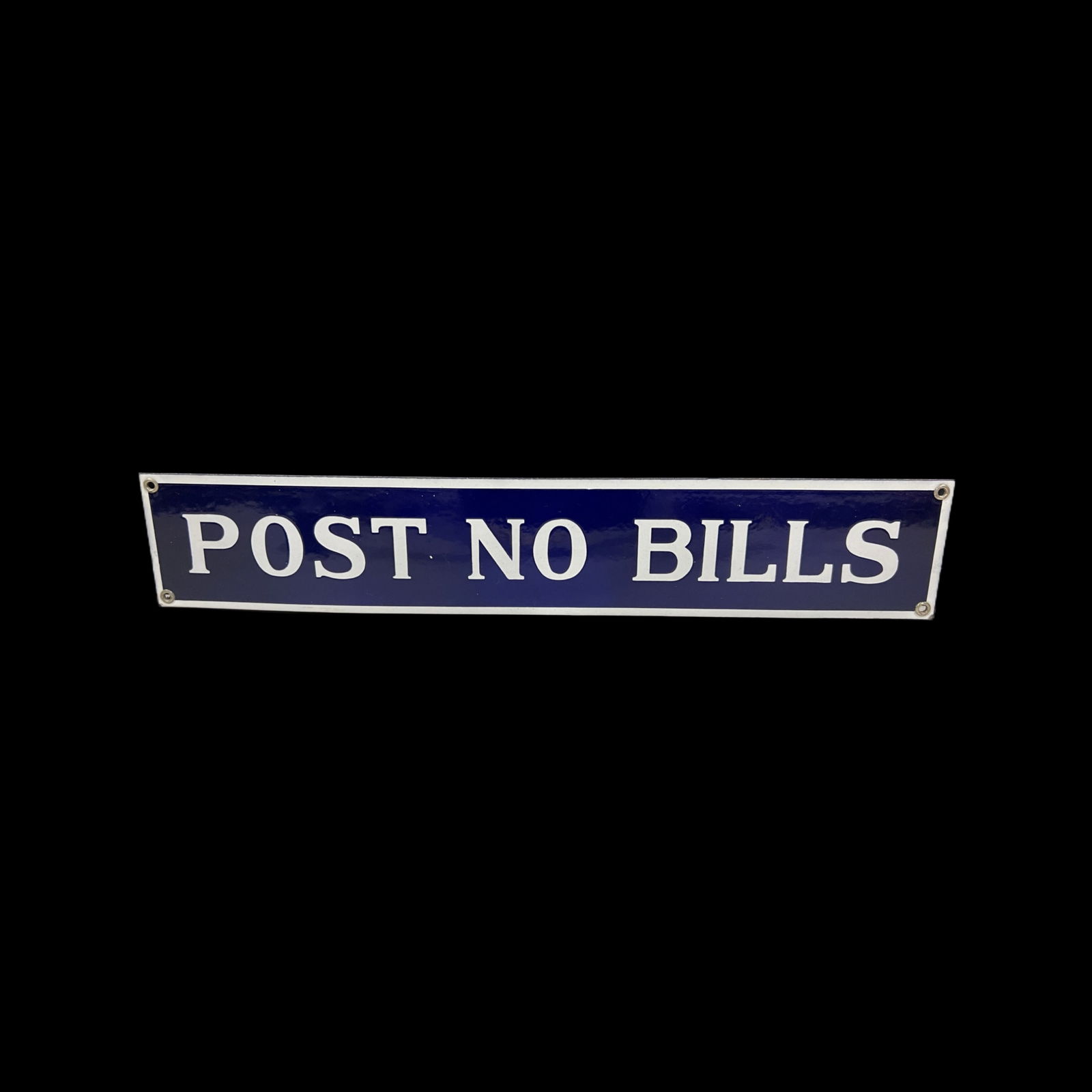 Post No Bills Porcelain Sign (1 of 2)