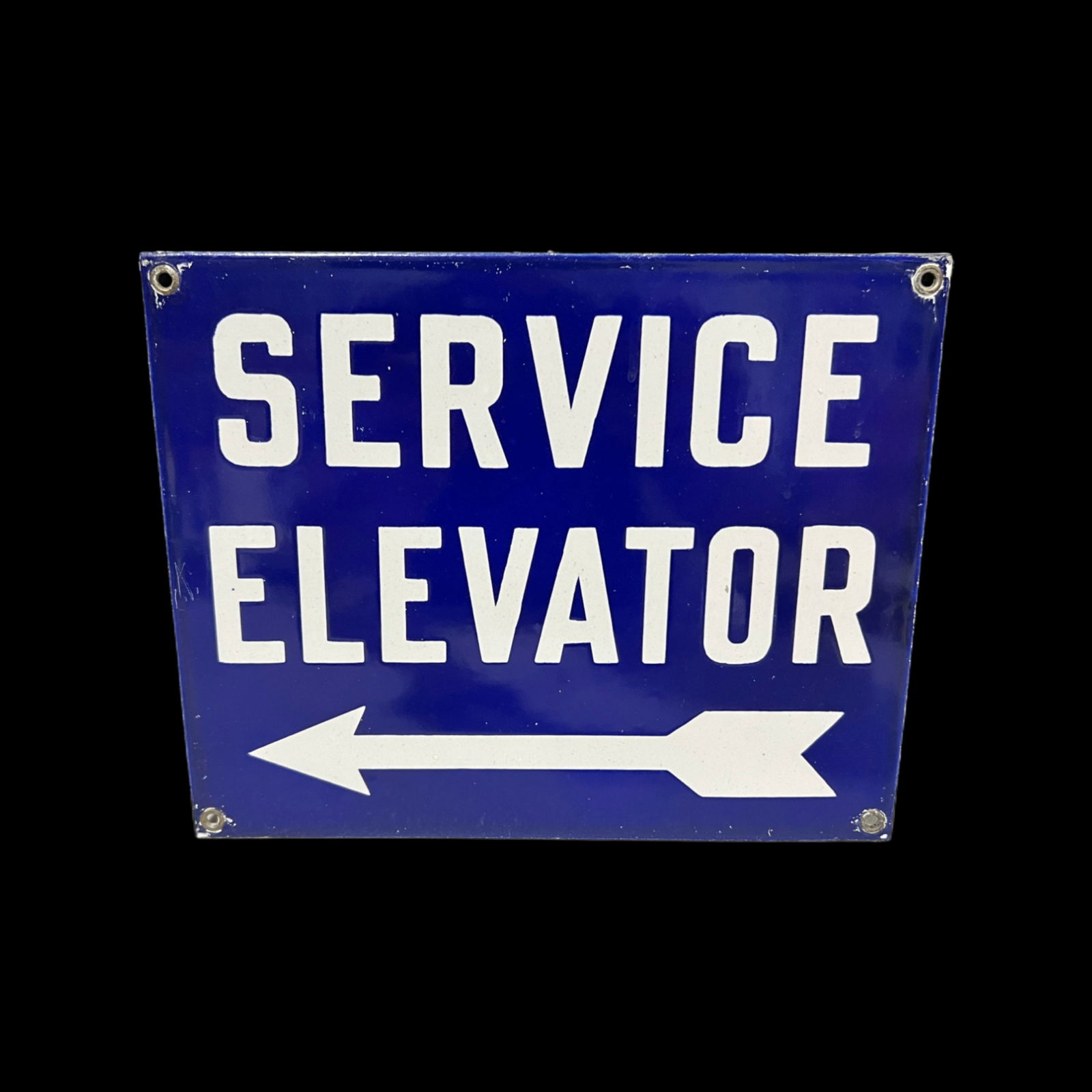 Service Elevator Porcelain Sign (1 of 2)
