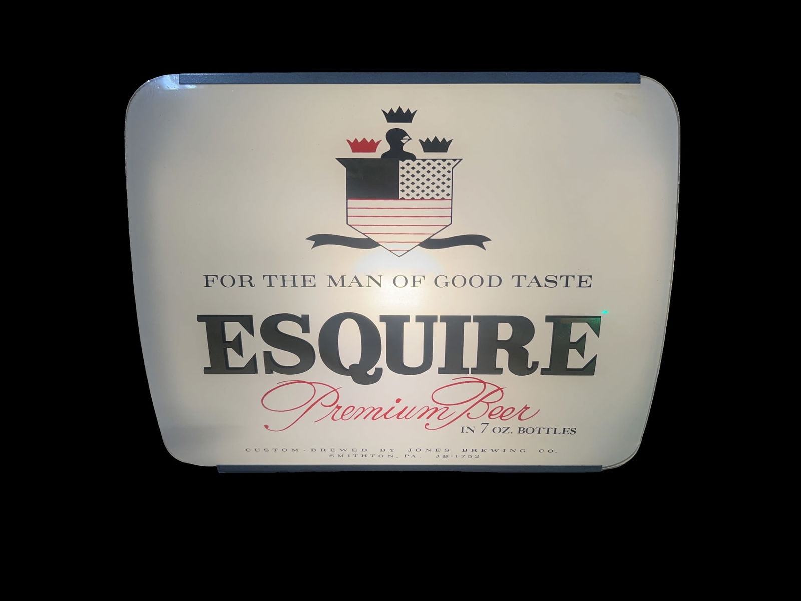 Esquire Premium Beer For The Man Of Good Taste Light Up Counter Top Display (1 of 3)