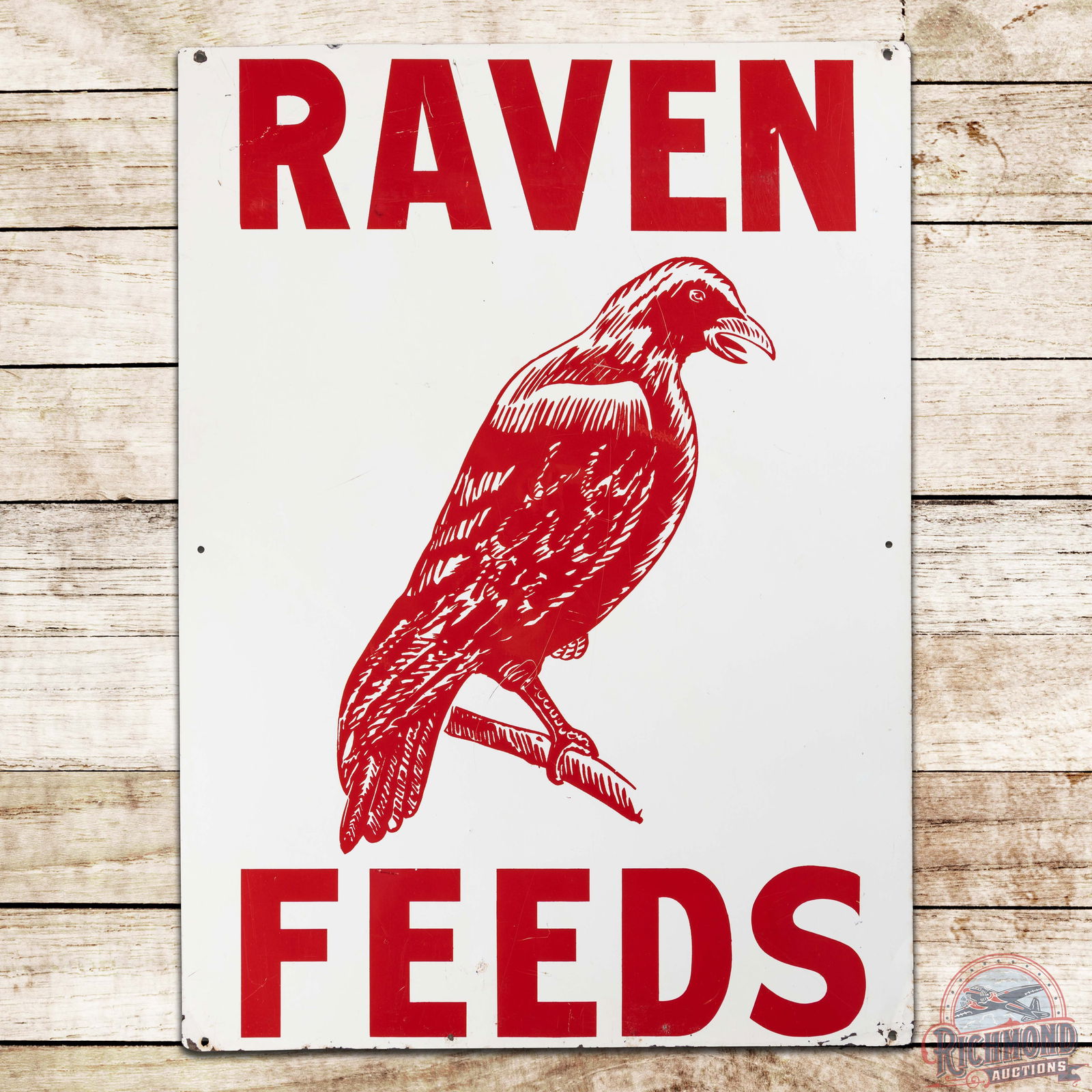 Raven Feeds Single Sided Tin Sign (1 of 3)
