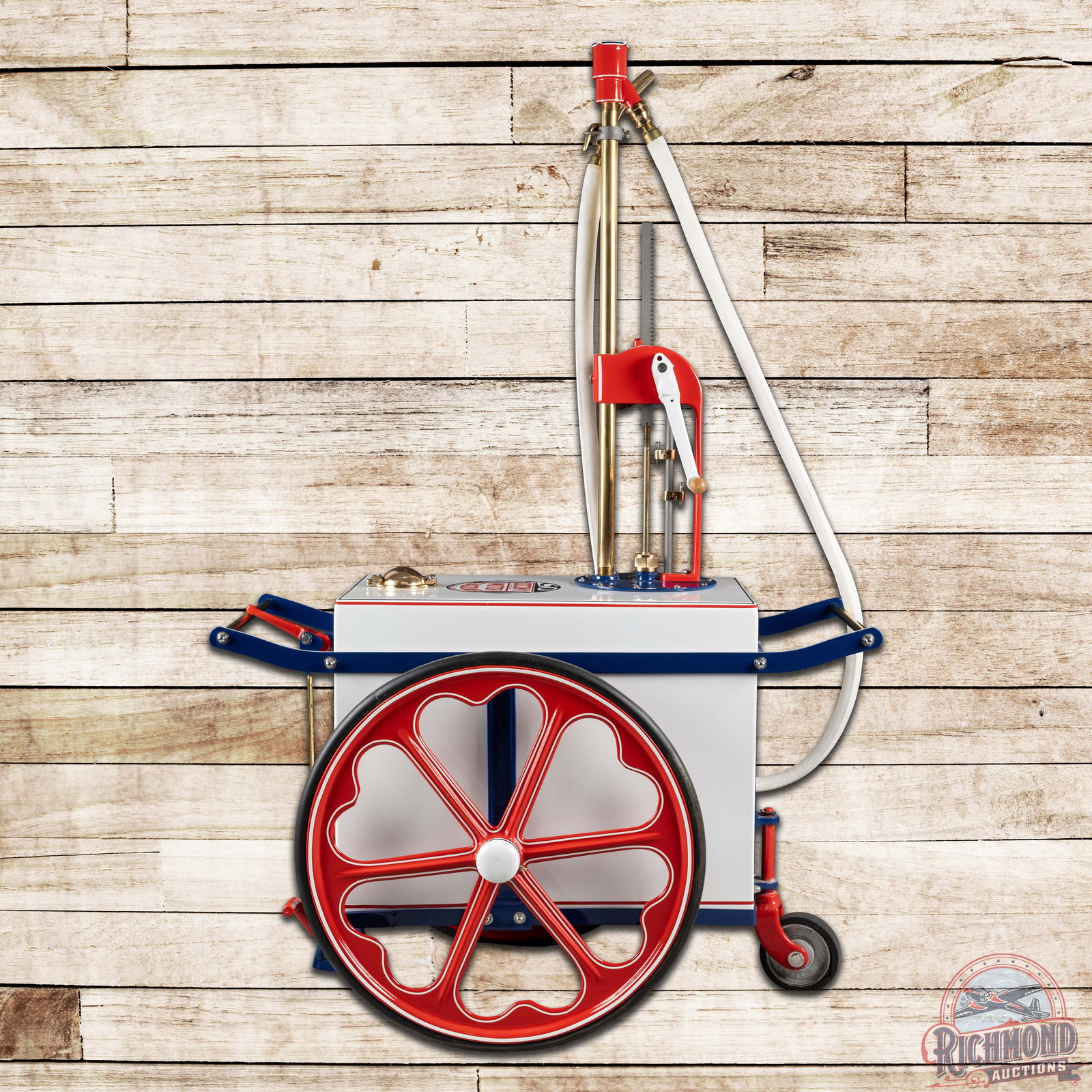 Socony Mobil Gas Cart Restored (1 of 5)