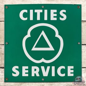 Rare Cities Service 14" Single Sided Porcelain Sign w/ Logo