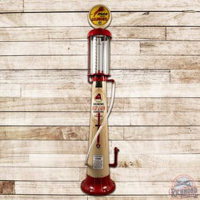 Wayne Model #515 Ten Gallon Visible Gas Pump Restored Gilmore Red Lion Gasoline