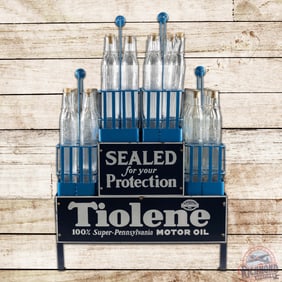 Fantastic Pure Tiolene Service Station Motor Oil Bottle Display Rack