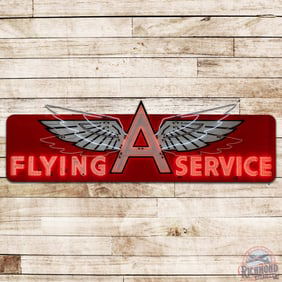Amazing Flying A Service Gasoline 24' Animated Neon Logo Sign