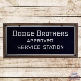 Dodge Brothers Approved Service Station Double Sided Porcelain Sign