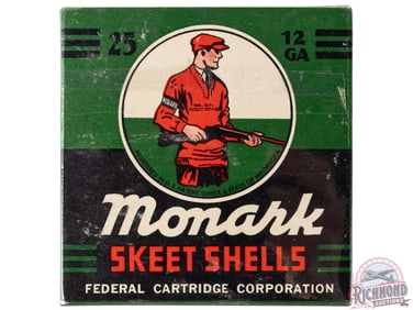 Never Used Federal Monark Skeet Shells 12 Gauge one Piece Box
