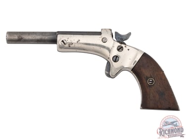 Antique Stevens Old Model Pocket .22 Rimfire Tip-Up Barrel Pistol