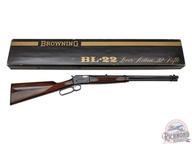 Nice Browning BL-22 Deluxe .22 Short / Long / LR Lever Action Rifle in Original Box