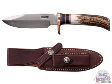 Randall Made Knife Copper Companion 5" Stainless Blade & Factory Leather Sheath