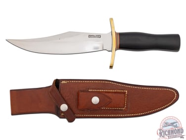 Randall Made Knife Model 12 Bear Bowie 8" Blade with Factory Leather Sheath