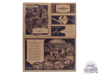 1926 The Winchester Store "As Good As The Gun" Advertising Poster L.P. Charpiot West Unity Ohio