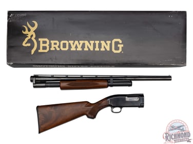 Unfired Browning M-12 Pump Action 20 Gauge Shotgun in Factory Box