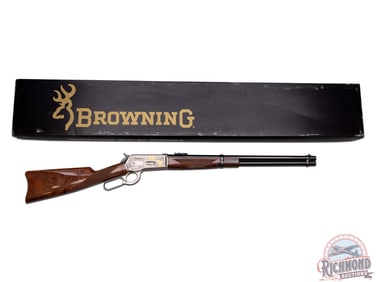 Superior Browning 1886 High Grade Stamped T. Mori .45-70 GOVT Lever Action Rifle in Factory Box