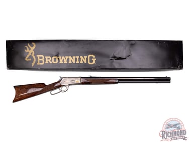 1 of 3000 Browning 1886 High Grade Lever Action .45-70 GOVT Rifle Signed T. Mori in Factory Box