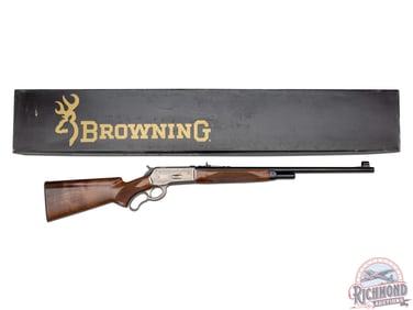 Nice Browning M-71 High Grade Carbine .348 WIN Lever Action Rifle Signed by T. Naka in Factory Box