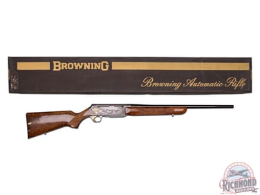 Excellent Browning BAR Grade IV Big Game Deer Rifle 1 of 600 by R. Coenen & J.H. Diet w/ Factory Box