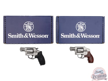 New His & Hers Smith & Wesson .38 SPL+P Snub Nose Revolvers Laser Grip & Ladysmith