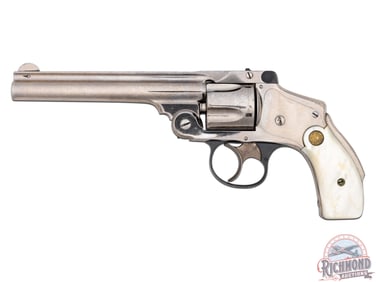 Smith & Wesson .38 S&W Safety Hammerless Lemon Squeezer Nickel 5" Revolver