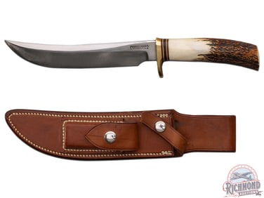 Randall Made Model 4 Big Game and Skinner 7" Knife with Factory Leather Sheath