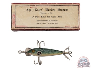 Thin Body 3 Hook "The "Killer" Wooden Minnow" Fishing Lure