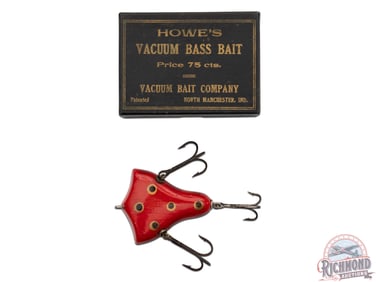 Howe's Vacuum Bass Bait Combo Fishing Lure In Red