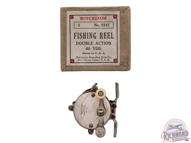Winchester No 2242 Fishing Reel Double Action in Original Box