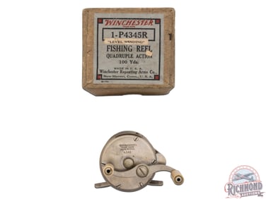 Winchester No 1-P4345R Quadruple Action Fishing Reel Level Wind in Original Box