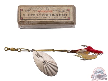 Winchester No 9616 Fluted Trolling Bait Spoon Lure in Original Box